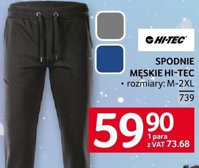 Spodnie męskie HI-TEC promocja w Selgros