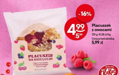 Placuszek z owocami promocja w Żabka