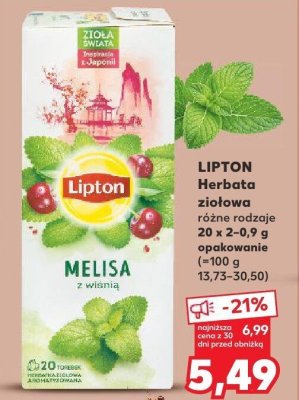 Herbata ziołowa różne rodzaje promocja w Kaufland