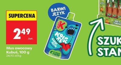 Mus owocowy Kubuś 100g promocja w Biedronka