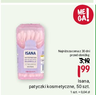 Patyczki kosmetyczne travel box Isana promocja