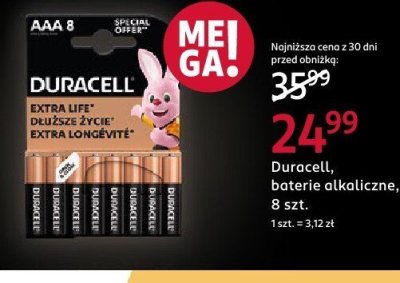 Baterie alkaliczne , 8 szt. promocja w Rossmann