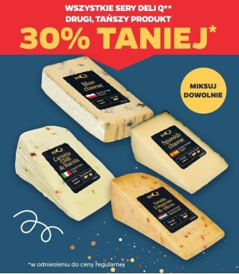Ser wszystkie rodzaje Deli Q promocja w Netto