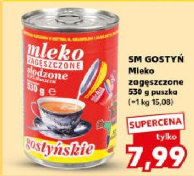 Mleko zagęszczone SM Gostyń 530 g promocja w Kaufland