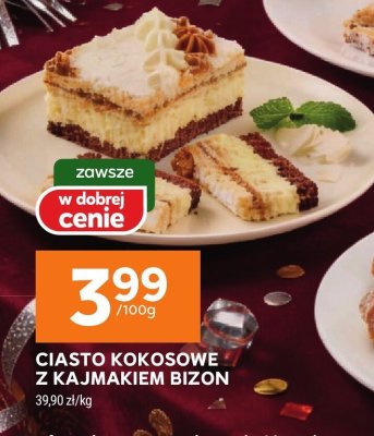 Ciasto kokosowe z kajmakiem Bizon promocja w Stokrotka