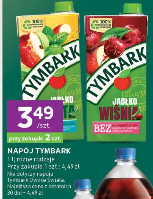 Napój Tymbark 1 l różne rodzaje promocja w Stokrotka