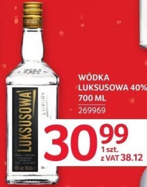 Wódka Luksusowa 40% 700 ml promocja w Selgros