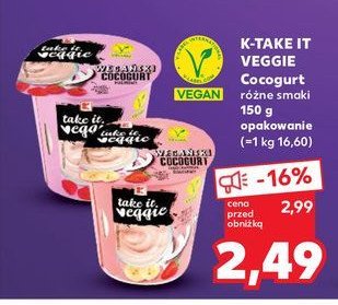 Cocogurt truskawka-banan K-classic takie it veggie promocja