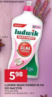 Ludwik Maxx Power płyn do naczyń promocja w Stokrotka