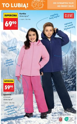 Kurtka dziecięca CLEVÉ promocja w Biedronka