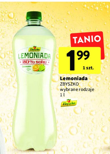 Lemoniada cytryna limonka ZBYSZKO LEMONIADA Zbyszko (napoje) promocje