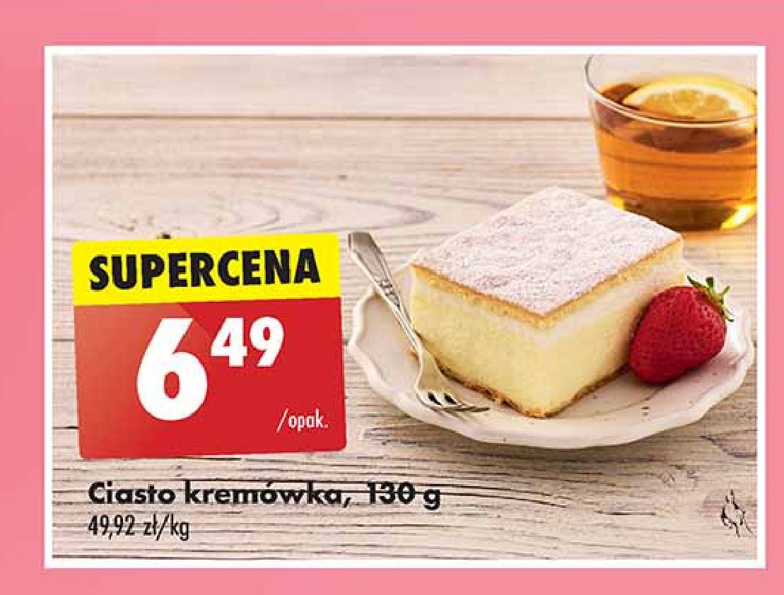 Ciasto kremówka promocja