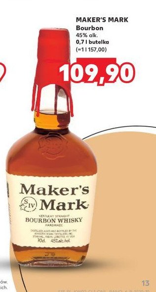 Bourbon Maker's mark promocja w Kaufland