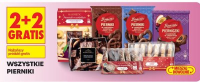 Wszystkie pierniki 2+2 GRATIS promocja w Biedronka