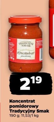 Koncentrat pomidorowy tradycyjny smak promocja w Netto