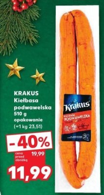 Kiełbasa podwawelska promocja w Kaufland