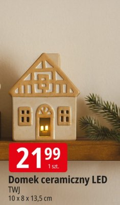 Domek ceramiczny LED TWI 10 x 8 x 13,5 cm promocja w Leclerc