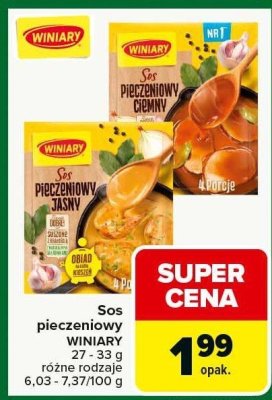 Sos pieczeniowy WINIARY promocja w Carrefour Market