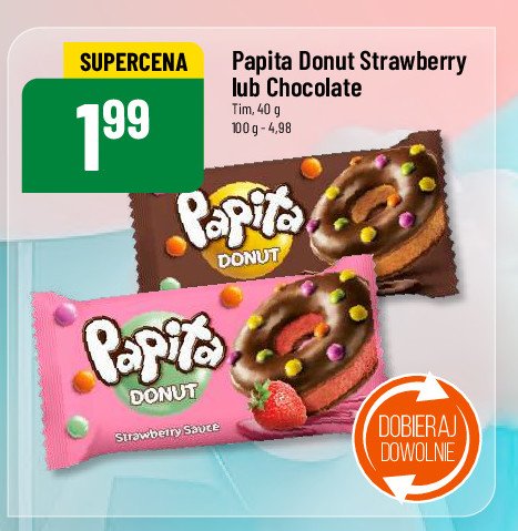 Donut czekoladowy Papita promocja