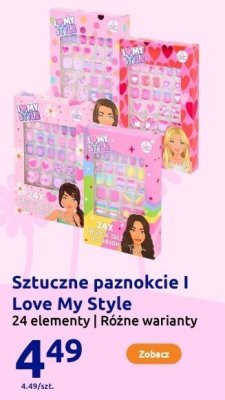Sztuczne paznokcie I Love My Style 24 elementy różne warianty promocja w Action