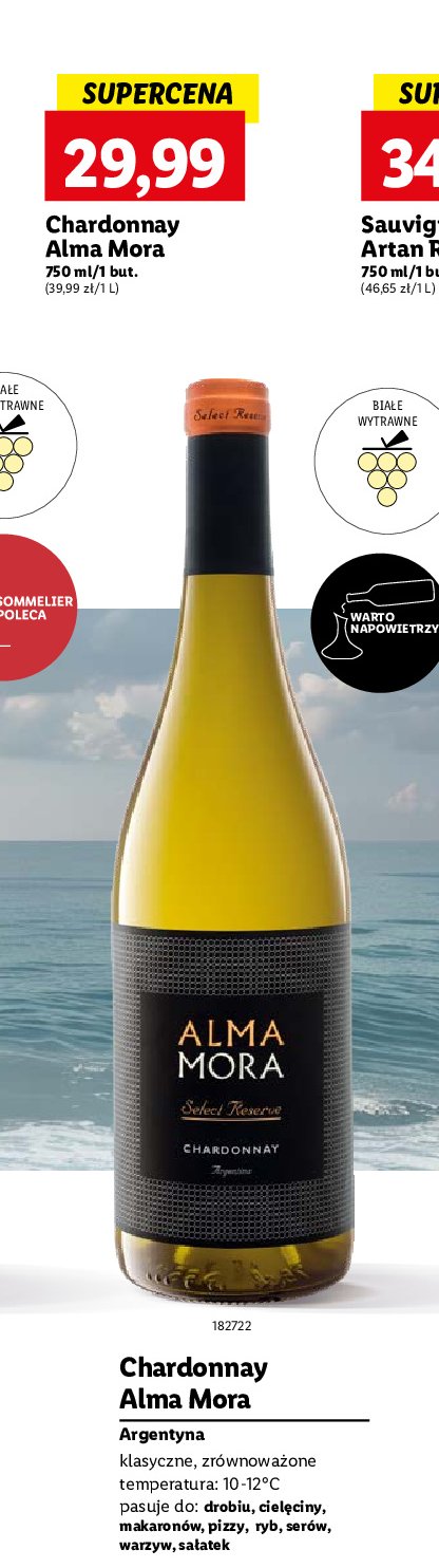 Wino Alma mora chardonnay promocja