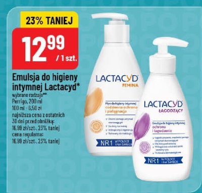 Emulsja do higieny intymnej Lactacyd promocja w POLOmarket