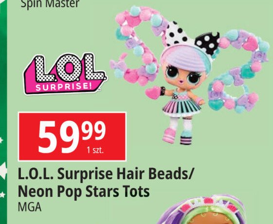 Laleczka neon pop stars tots LOL SURPRISE promocja