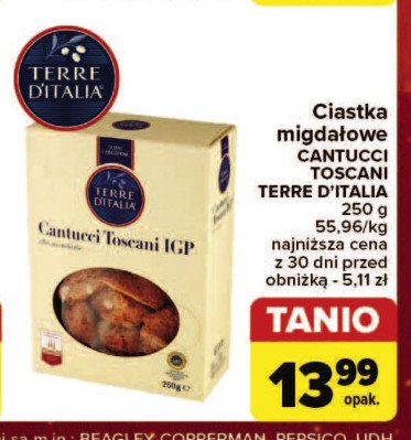 Ciasteczka migdałowe Terre d`italia promocja