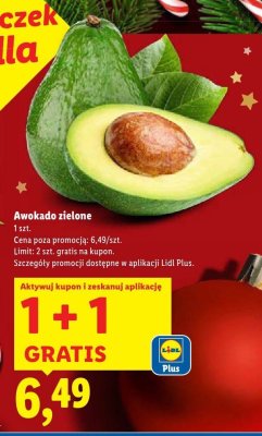 Awokado zielone 1 szt. promocja w Lidl