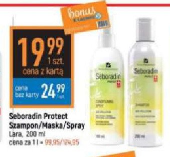 Spray kondycjonujący do włosów Seboradin protect promocja