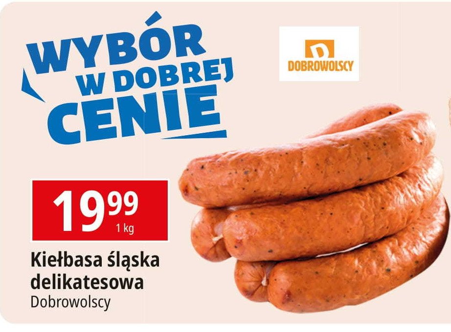 Kiełbasa śląska delikatesowa Dobrowolscy promocja w Leclerc