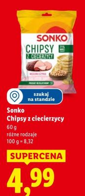 Chipsy z ciecierzycy promocja w Lidl