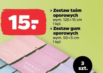 Zestaw taśm oporowych 120x15 cm Netto promocja w Netto