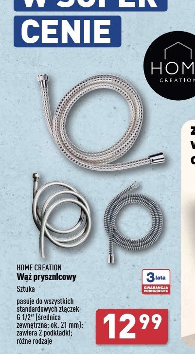 Wąż prysznicowy 2 m Home creation promocja