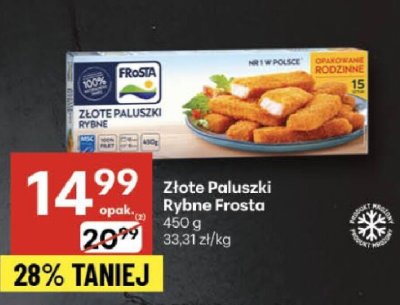 Złote Paluszki Rybne Frosta promocja w Delikatesy Centrum