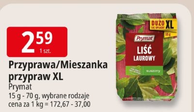 Liść laurowy suszony Prymat XL promocja w Leclerc