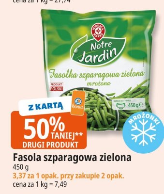 Fasola szparagowa zielona Notre Jardin promocja w Leclerc