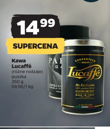 Kawa mielona w puszce classic LUCAFFE promocja