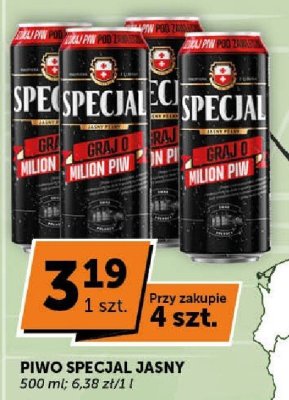 Piwo Specjal Jasny promocja w Euro Sklep