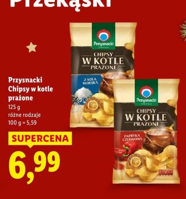 Chipsy w kotle prażone papryka czerwona promocja w Lidl