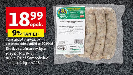 Kiełbasa biała Auchan pewni dobrego promocja