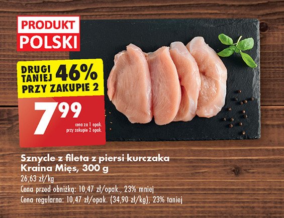 Sznycle z fileta z kurczaka Kraina mięs promocja
