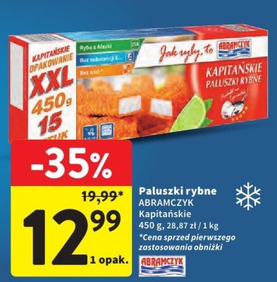 Paluszki rybne Kapitańskie ABRAMCYK ABRAMCZYK promocja w Intermarche