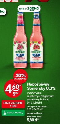 Napój piwny Somersby 0.0% strawberry & citrus promocja w Żabka