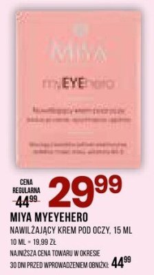 Krem Miya myEYEhero nawilżający krem pod oczy promocja w Drogerie Natura