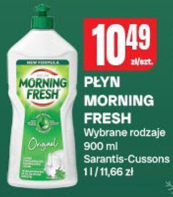 Płyn Morning Fresh Wybrane rodzaje 90 ml, Sarantis-Cussons promocja w Chorten