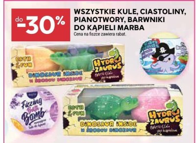 Kule, ciastoliny, pianotwory, barwniki do kąpieli marba promocja w Stokrotka