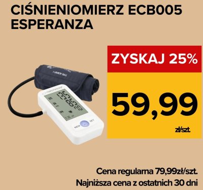 Ciśnieniomierz ECB005 Esperanza promocja w Supeco