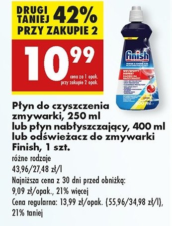 Płyn do czyszczenia zmywarek lemon Finish do czyszczenia zmywarek promocja