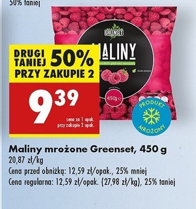 Maliny Greenset promocja
